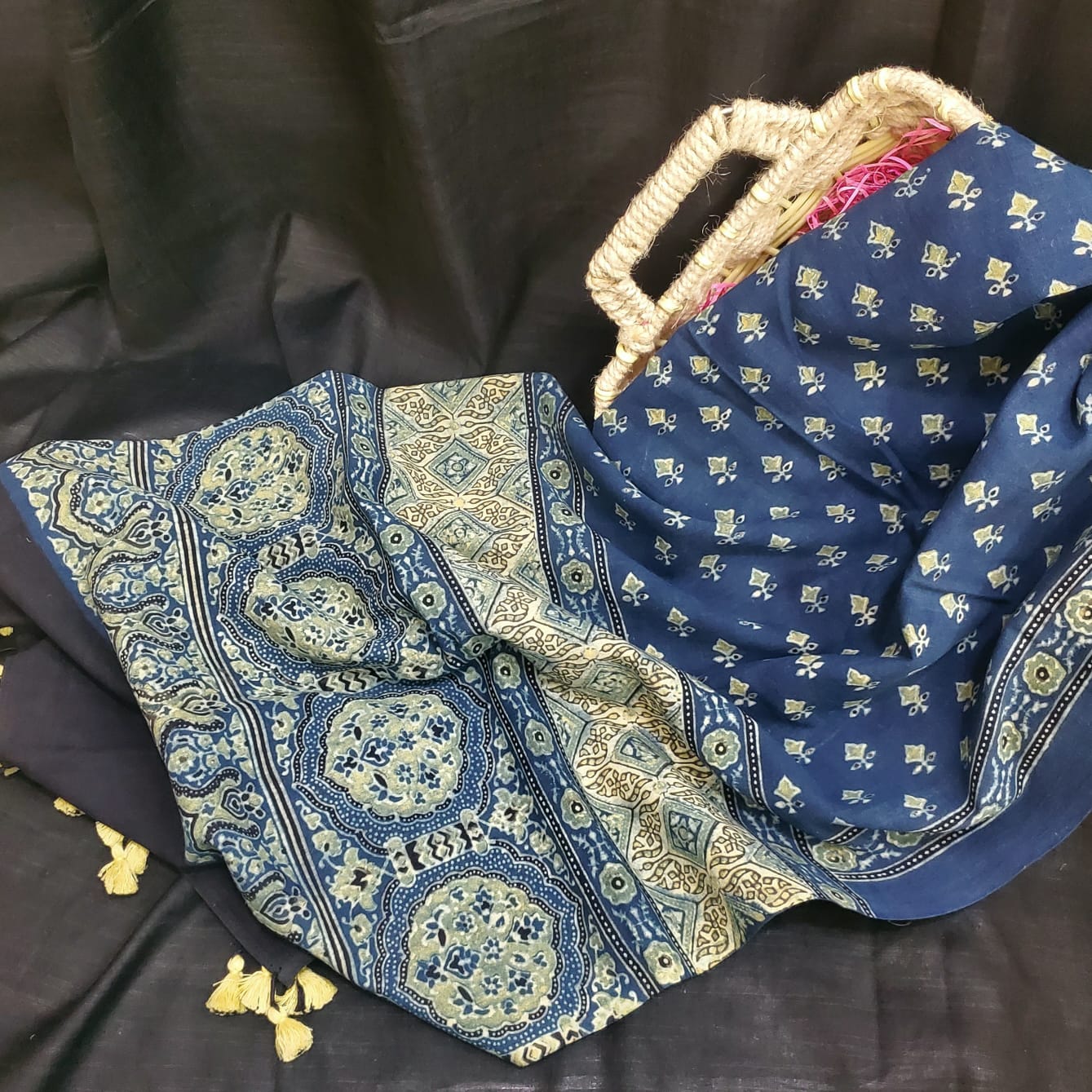 Mul Cotton Ajrakh Dupatta #3