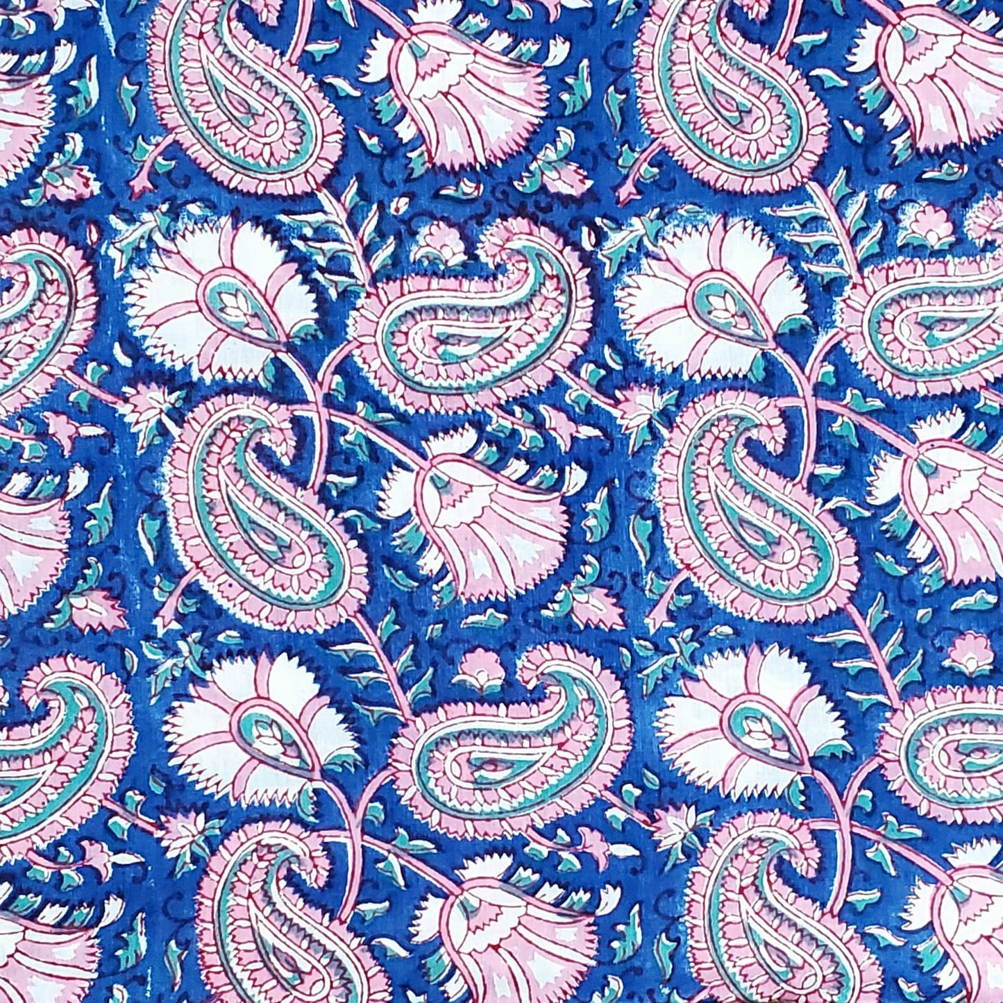 Sanganeri Handblock Cotton Fabric #6
