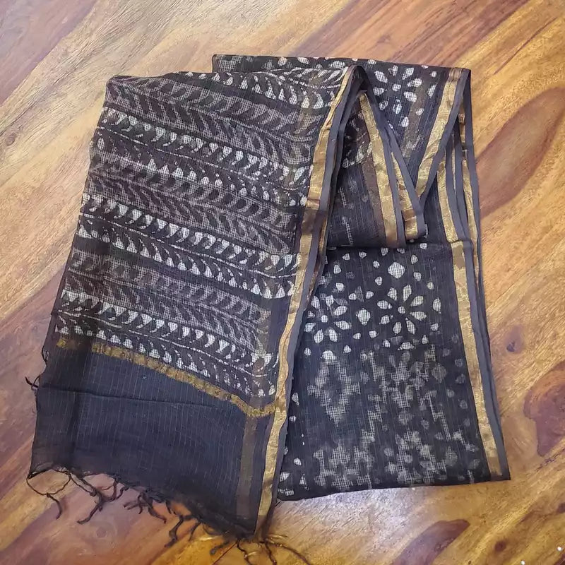 Cotton Kota Doria Dabu Dupatta #1