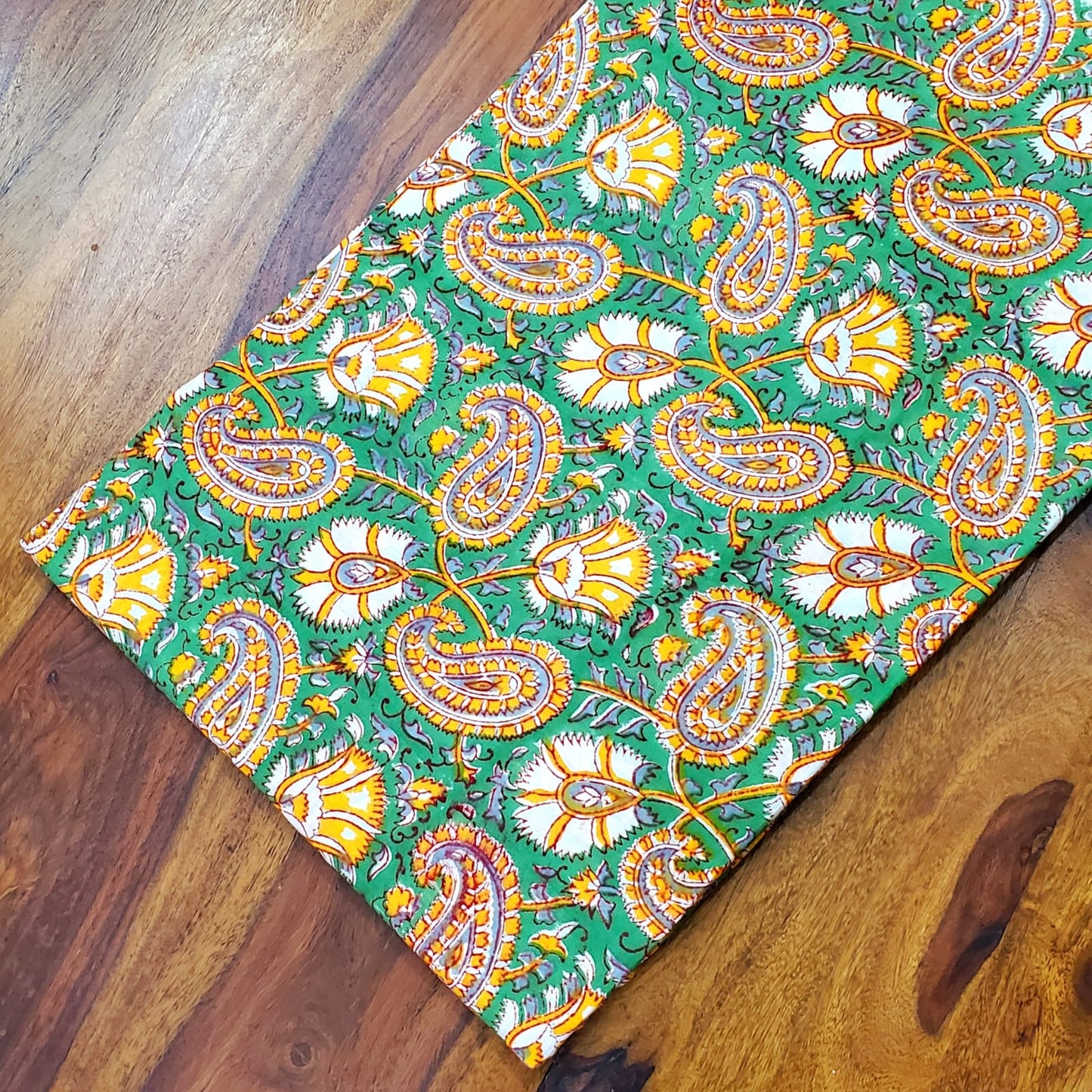 Sanganeri Handblock Cotton Fabric #12