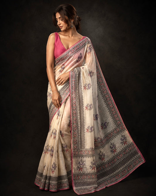SICO Kota Mughal Print Saree #4