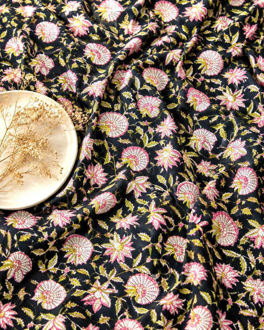 Sanganeri Handblock Cotton Fabric #69