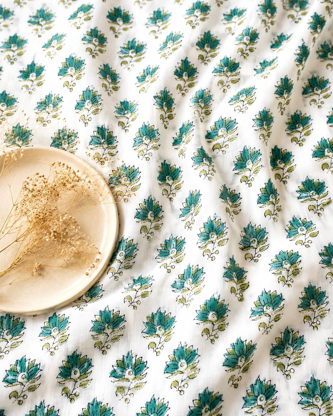 Sanganeri Handblock Cotton Fabric #78