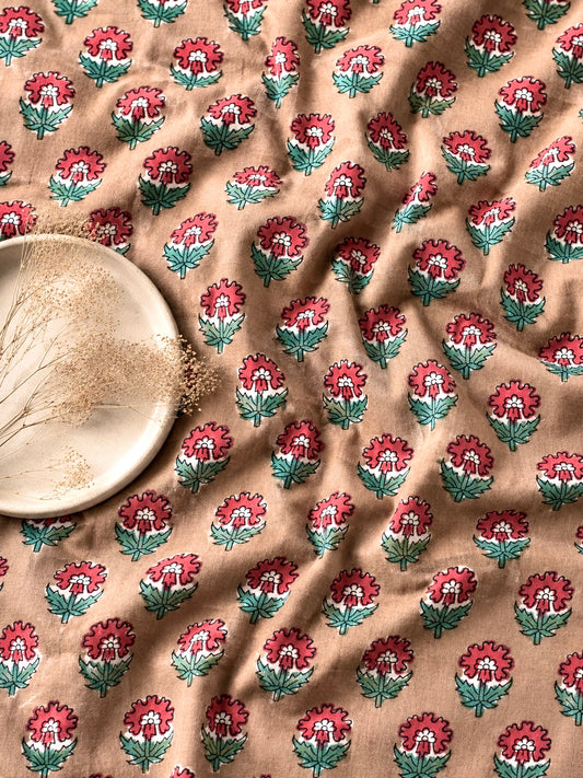 Sanganeri Handblock Cotton Fabric #79
