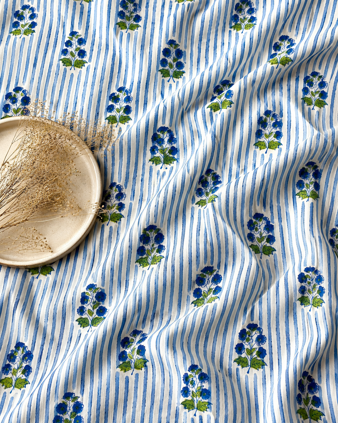 Sanganeri Handblock Cotton Fabric #81