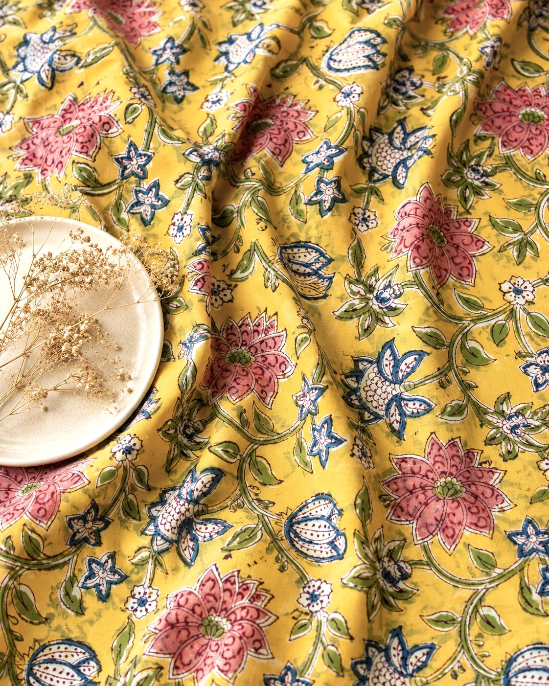 Sanganeri Handblock Cotton Fabric #82