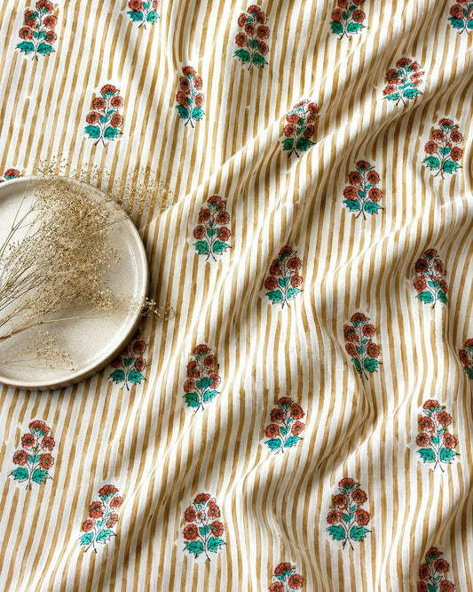 Sanganeri Handblock Cotton Fabric #83