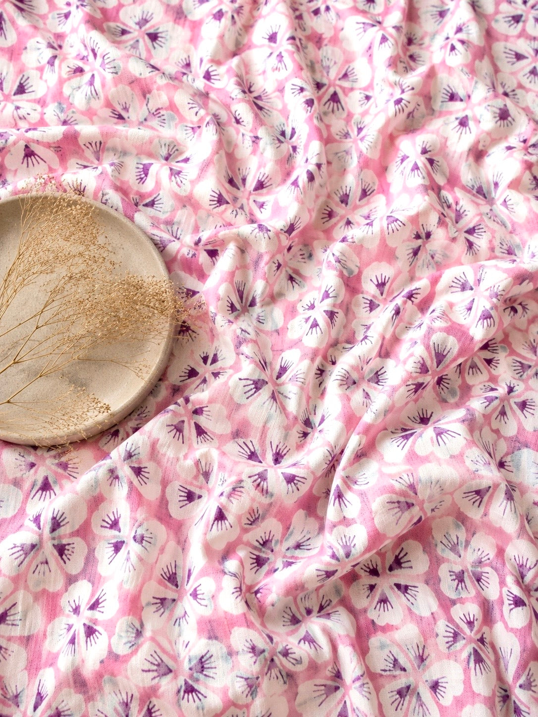 Sanganeri Handblock Cotton Fabric #85