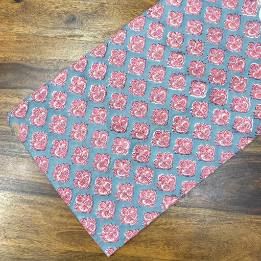 Sanganeri Handblock Cotton Fabric #60
