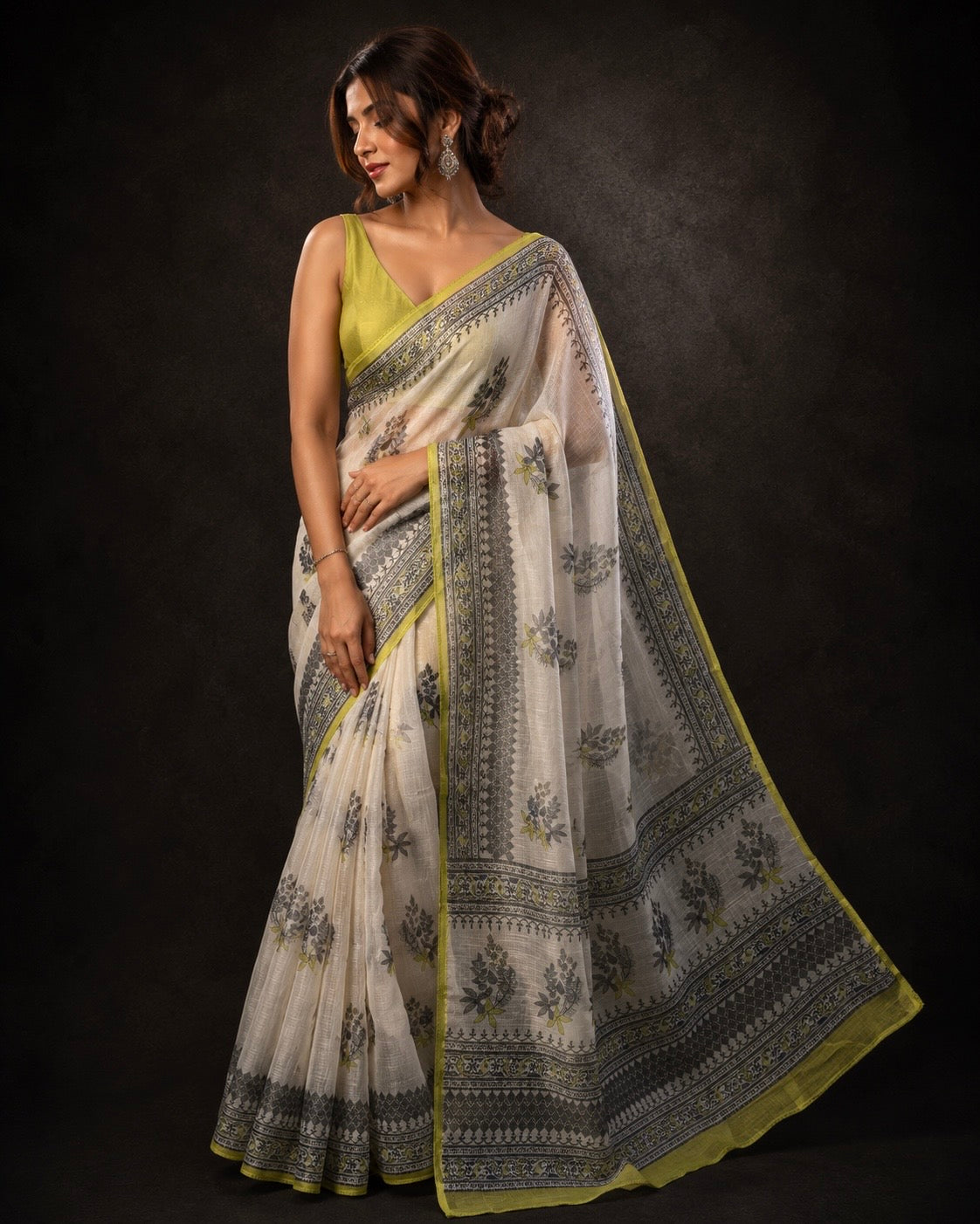 SICO Kota Mughal Print Saree #1
