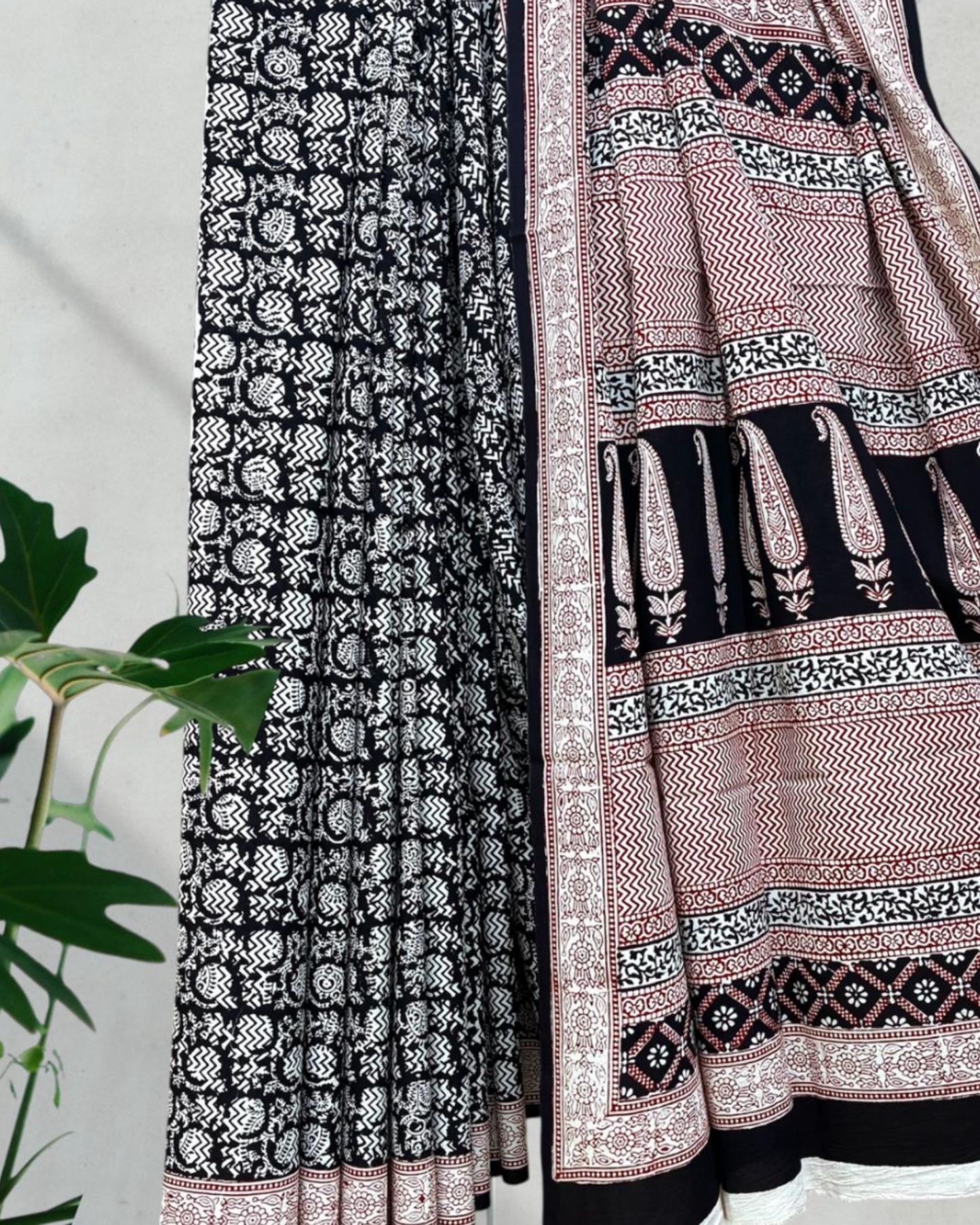 Cotton Bagh Printed Saree #3