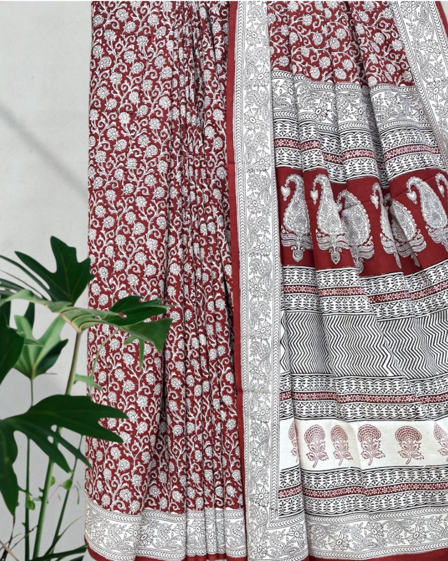 Cotton Bagh Printed Saree #8
